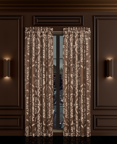 J Queen New York Closeout!  Surano Window Panel Pair, 50" X 95" In Copper