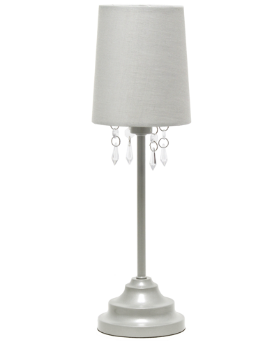 Simple Designs Table Lamp In Gray