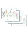 Lenox Butterfly Meadow Garden Cork Placemats, Set Of 4 In White Multi
