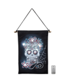 JH SPECIALTIES INC/LUMABASE BATTERY OPERATED LED LIGHTED SUGAR SKULL WALL BANNER