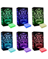 JH SPECIALTIES INC/LUMABASE BATTERY OPERATED LED COLOR CHANGING SUGAR SKULL LUMINARIA KIT, 6 PIECES