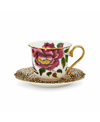Spode Creatures Of Curiosity Leopard Teacup And Saucer In White
