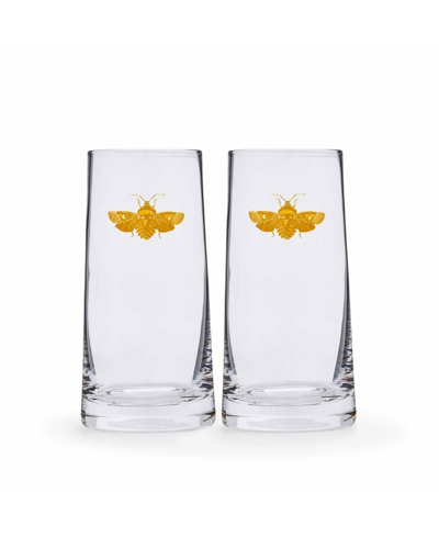 Spode Creatures Of Curiosity Highball Glasses Set, 2 Pieces In Clear