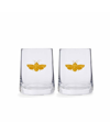 Spode Creatures Of Curiosity Double Of Fashioned Glasses Set, 2 Pieces In Clear