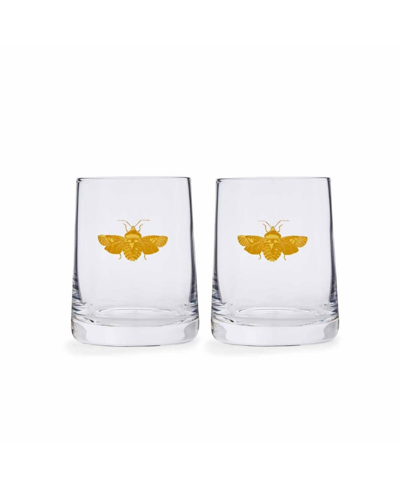 Spode Creatures Of Curiosity Double Of Fashioned Glasses Set, 2 Pieces In Clear
