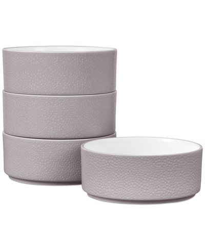 Noritake Colortex Stone Stax Cereal Bowls, Set Of 4 In Taupe