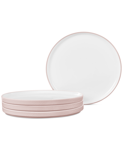 Noritake Colortex Stone Stax Dinner Plates, Set Of 4 In Blush
