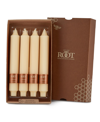 Root Candles Grecian Collenette 9" Taper Candle Set, 4 Piece In Buttercream