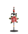 Lladrò Dagger And Rose Porcelain Sculpture In Multi