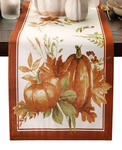 Elrene Autumn Pumpkin Grove Fall Table Runner In Multi