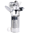 Tabletops Unlimited Basic Essentials Tub Of Tools, Set Of 7 In Silver-ton