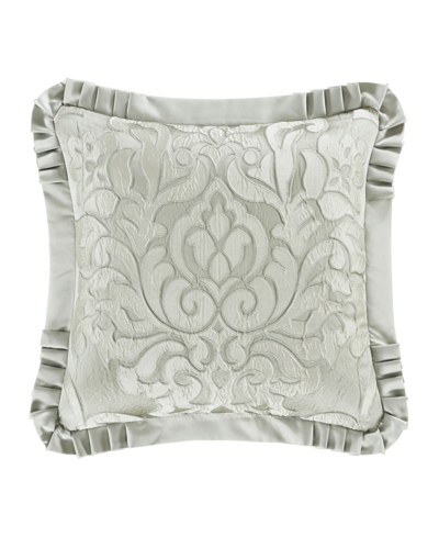 J Queen New York Closeout!  Surano Embellished Decorative Pillow, 20" X 20" In Celadon Green