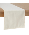 Ralph Lauren Tuxedo Table Runner 14" X 72" In Marshmallow