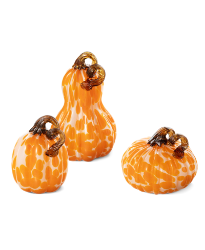 Glitzhome Pumpkin Gourd Set, 3 Piece