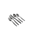 Cambridge Silversmiths Nylah Black Satin Flatware Set, 20 Piece In Black