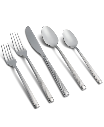 Cambridge Silversmiths Zaylen Mirror Flatware Set, 20 Piece In Silver-tone