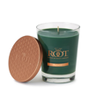 Root Candles Large Veriglass Bayberry Fragrance Jar Candle In Dark Green