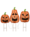 National Tree Company 26" Pre-lit Jack-o-lantern Garden Stakes In Orange