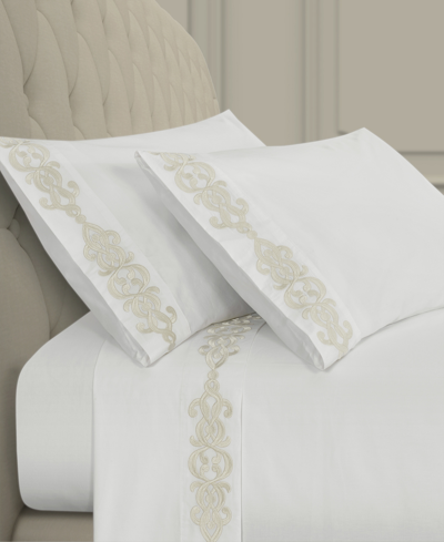 J Queen New York Imperial 4-pc. Sheet Set, California King In Ivory