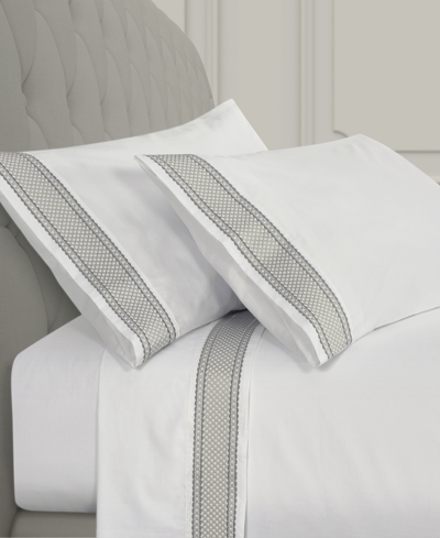 J Queen New York Monarch 4-pc. Sheet Set, King In Silver-tone
