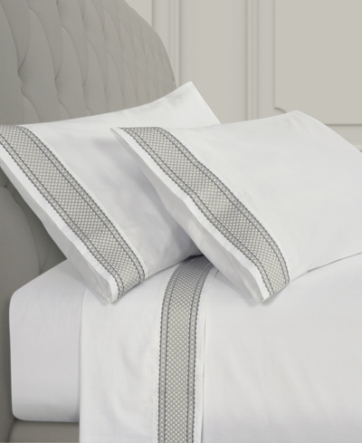 J Queen New York Monarch 4-pc. Sheet Set, Queen In Silver-tone