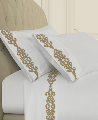 J Queen New York Imperial 4-pc. Sheet Set, King In Gold-tone