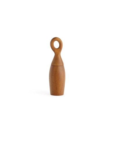Nambe Portables Wood Salt And Pepper Mill, 8" In Brown