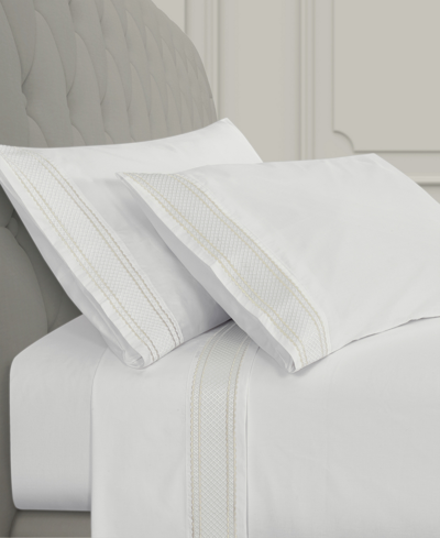 J Queen New York Monarch 4-pc. Sheet Set, California King In White