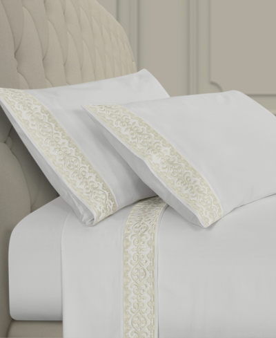 J Queen New York Majestic 4-pc. Sheet Set, California King In Ivory