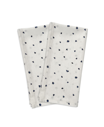 Lenox Bay Leaf Napkins, Set Of 2 In Blue