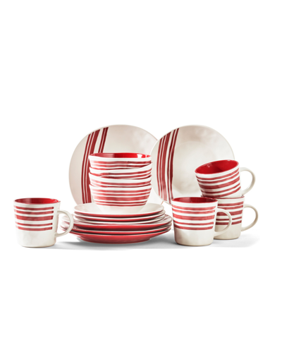 American Atelier Bistro Red 16pc Dinnerware Set