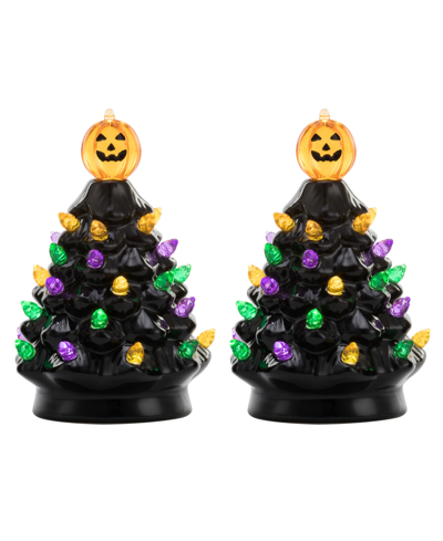 Mr. Halloween 5.4" Halloween Tree Set, 2 Piece In Black