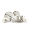 American Atelier Jupiter Dinnerware Set, 16 Piece In White