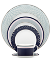 Kate Spade Mercer Drive 5-piece Platinum-accented Bone China Place Setting In No Color