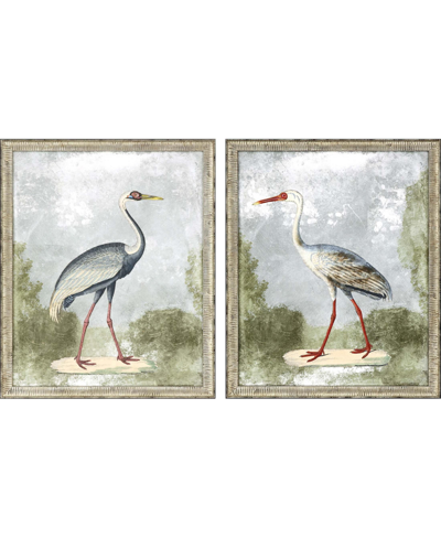 Paragon Picture Gallery Cranes I Wall Art Set, 2 Piece In Blue