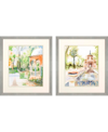 PARAGON PICTURE GALLERY PEACEFUL GARDENS WALL ART SET, 2 PIECE