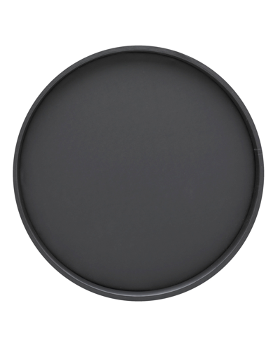 Kraftware Bartender's Choice 14" Round Serving Tray In Black