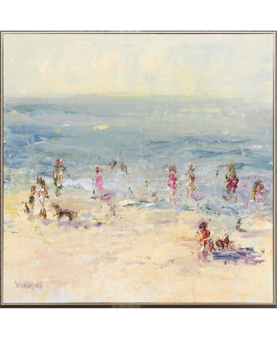 Paragon Picture Gallery Impasto Beach Day Ii Wall Art In Blue