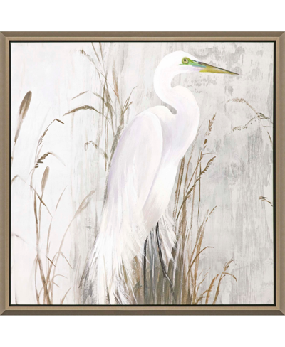 Paragon Picture Gallery Heron In The Reeds Wall Art In Gray