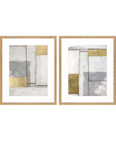 Paragon Picture Gallery Linear Ii Wall Art Set, 2 Piece In Metallic