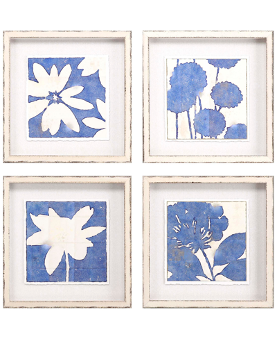 Paragon Picture Gallery Indigo I Wall Art Set, 4 Piece In Blue