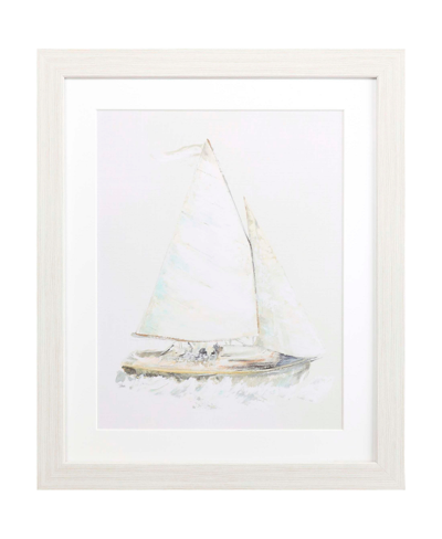 Paragon Picture Gallery Quiet Sailboat I Wall Art In White