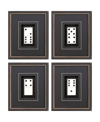 Paragon Picture Gallery Dominoes Wall Art Set, 4 Piece In Black