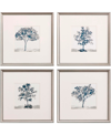 Paragon Picture Gallery Slate Trees Wall Art Set, 4 Piece In Blue