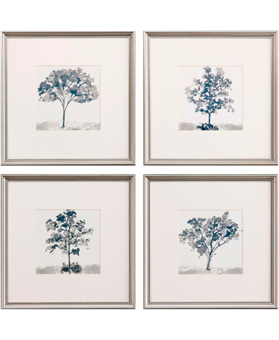 Paragon Picture Gallery Slate Trees Wall Art Set, 4 Piece In Blue
