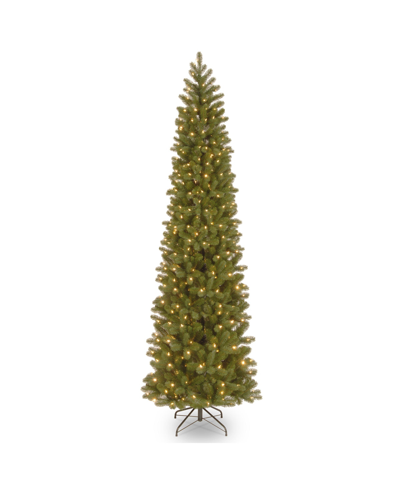 National Tree Company Downswept Douglas R Pencil Slim Fir Tree With Clear Lights, 108" In Green
