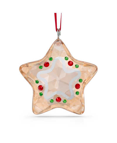 Swarovski Holiday Cheers Gingerbread Star Ornament In Brown