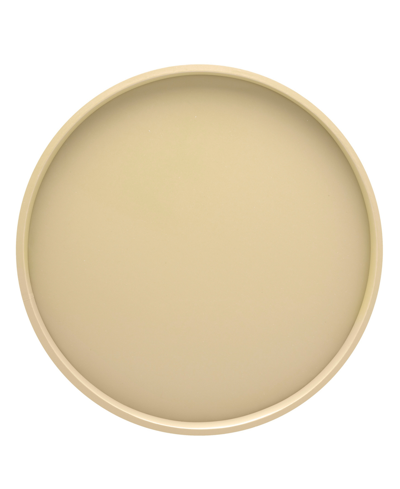 Kraftware Fun Colors 14" Round Serving Tray In Ivory