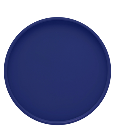 Kraftware Fun Colors 14" Round Serving Tray In Royal Blue