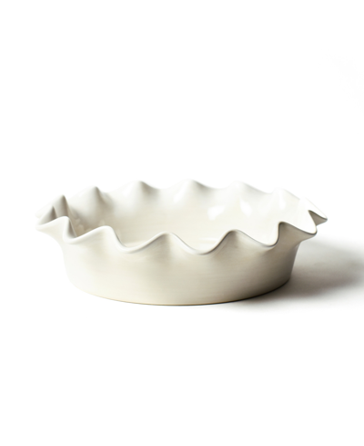 Coton Colors Signature White Ruffle Pie Dish